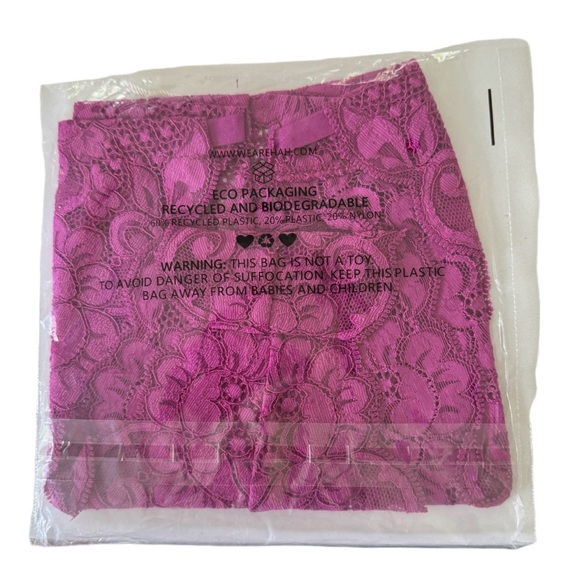 NWT We Are HAH Chase Me Down panty in fuchsia - Picture 5 of 7